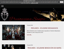 Tablet Screenshot of preciosisimasangre.com